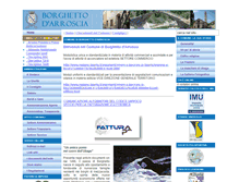 Tablet Screenshot of comune.borghettodarroscia.im.it